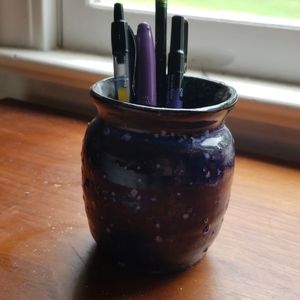Starry Cobalt Pencil Holder